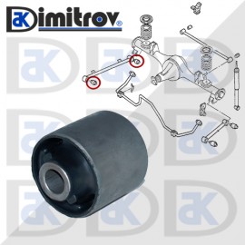 Тампон задна щанга Infiniti QX4 Isuzu Rodeo Lexus GX Nissan Mistral Terrano Pathfinder Opel Frontera B Toyota 4 Runner Hilux Land Cruiser